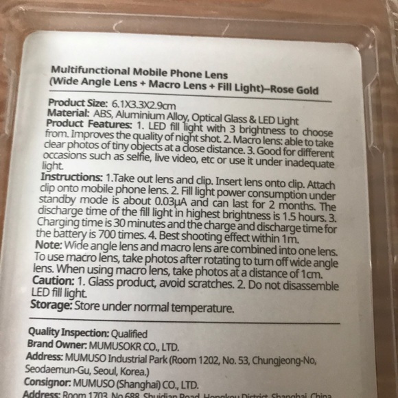 Multifunctional Mobile Phone Lens-Rose G - Picture 5 of 5